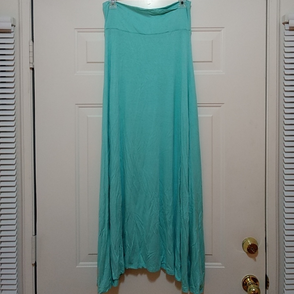 Mint maxi skirt